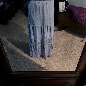 Cute summer lace maxi skirt